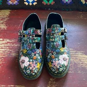 Floral Dr Marten Mary Jane 11